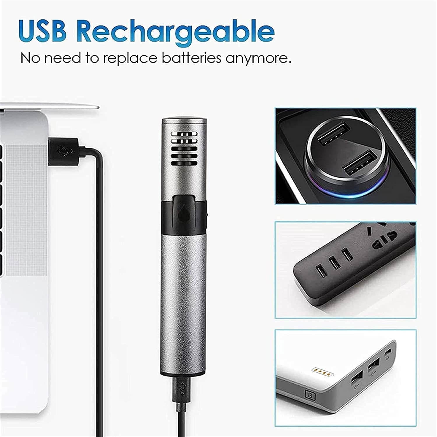 Rechargeable Ear and Nose Hair Trimmer for Men & Women - Painless Eyebrow & Facial Grooming Kit | Perfect for Travel, Home, and Personal Care