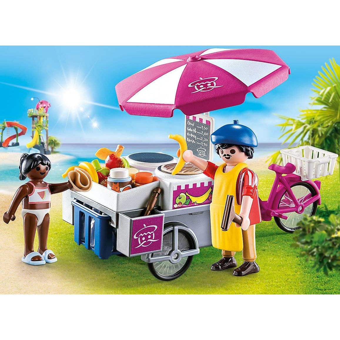 Crepe Cart 70614 - Portable Food Cart for Street Vendors & Events | Perfect for Outdoor Markets, Festivals & Mobile Food Businesses