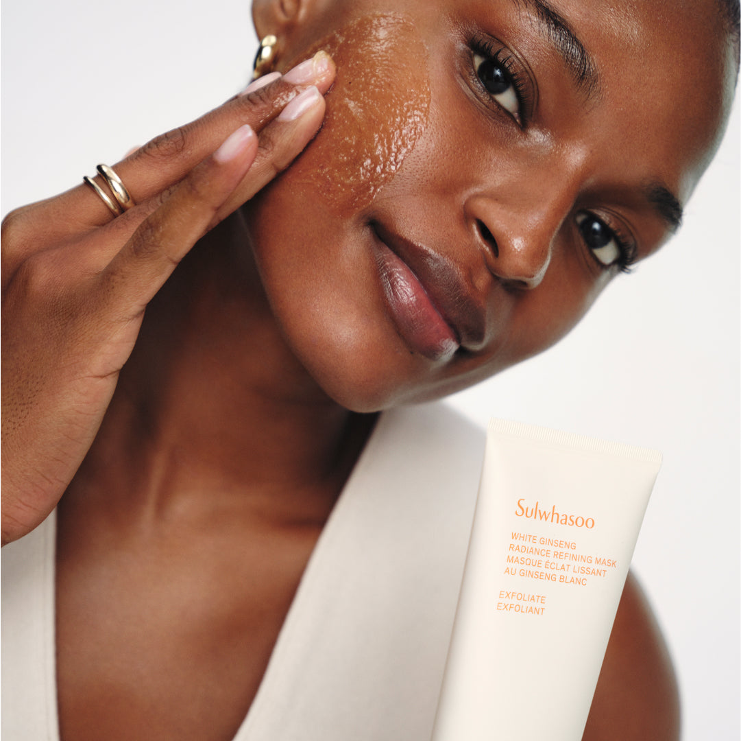 Premium White Ginseng Radiance Refining Face Mask - Brightening & Anti-Aging Skincare Treatment for Glowing Skin - Perfect for Night Routine & Spa Days