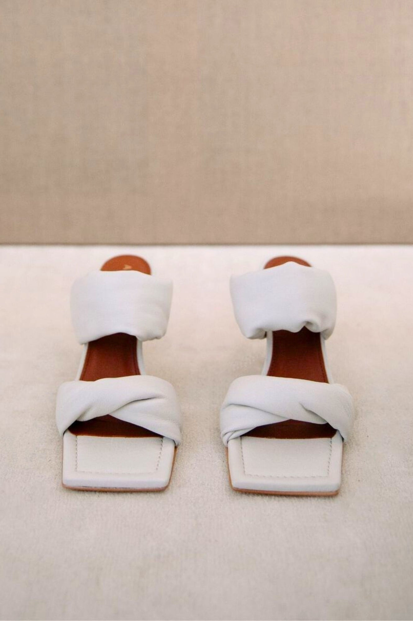 Comfortable Twist Strap Sandals for Women - Off White | Casual Summer Shoes for Beach, Walking & Outdoor Activities