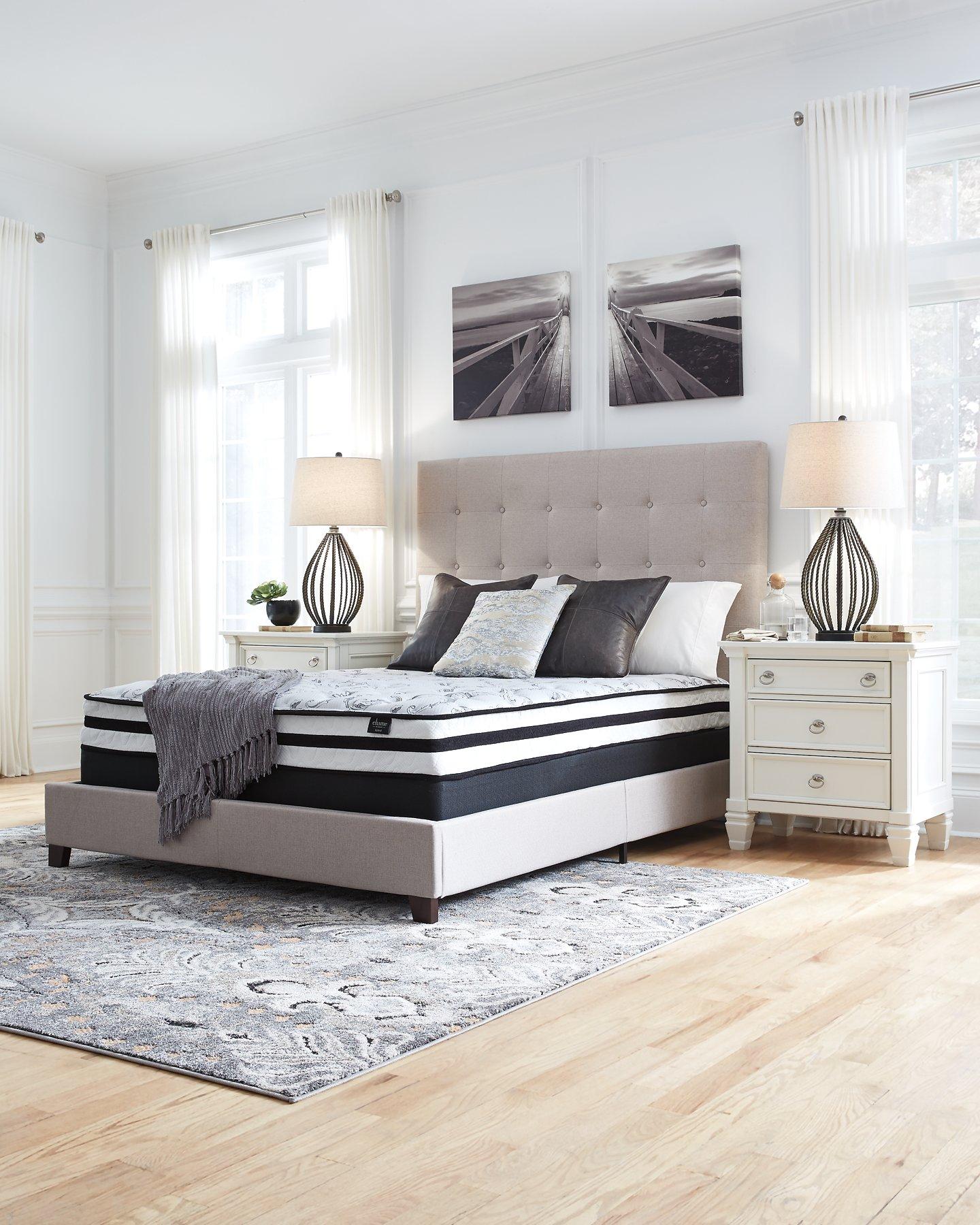 8 Inch Chime Innerspring Mattress in a Box - Medium Firm Support for Back Pain Relief, Breathable & Motion Isolating - Perfect for Guest Rooms, Dorms, and RVs