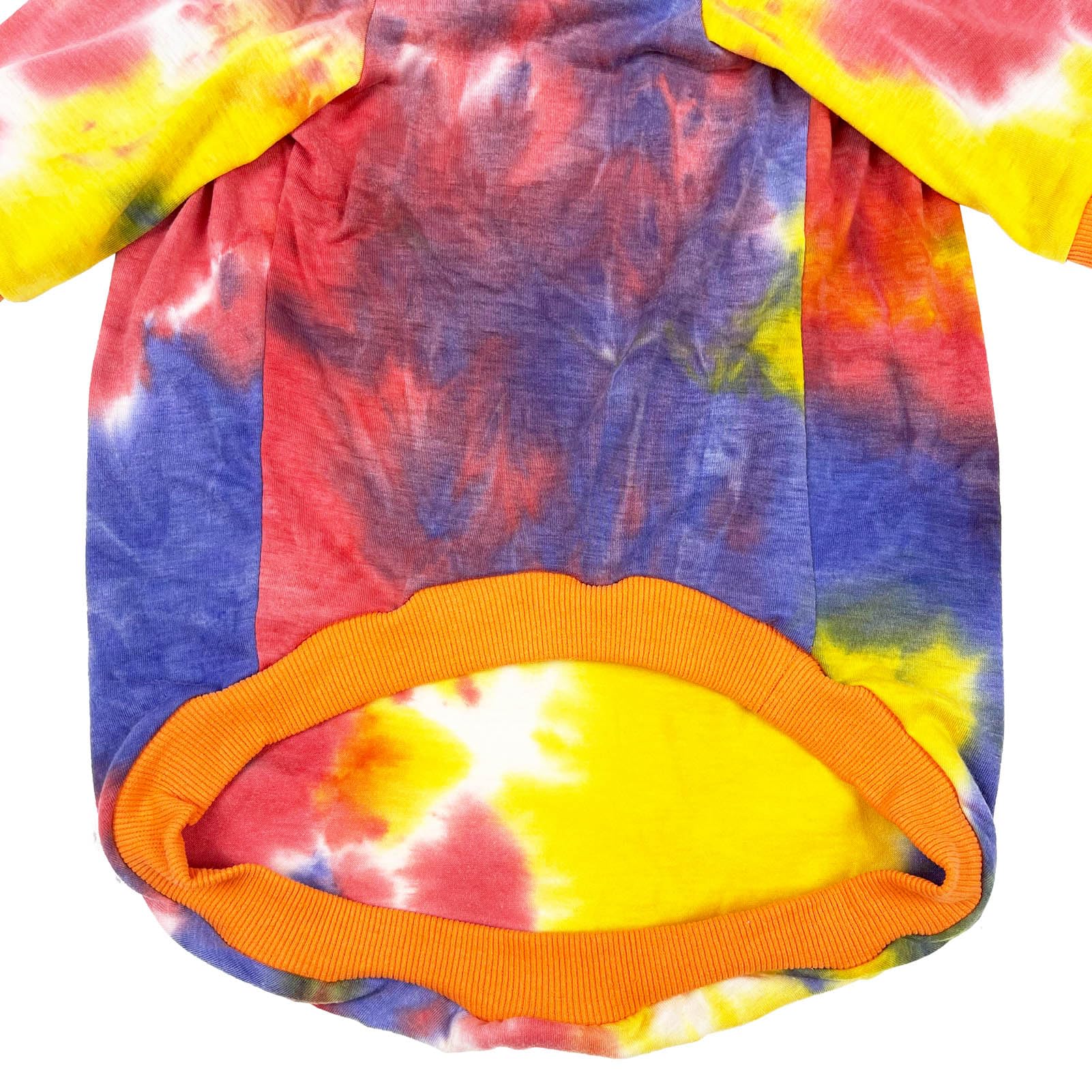 **Tie Dye Cotton Dog T-Shirt for Large Dogs (4XL, Orange) – Comfortable & Stylish Pet Shirt for Boys & Girls – Perfect for Walks, Parties & Photo Shoots**