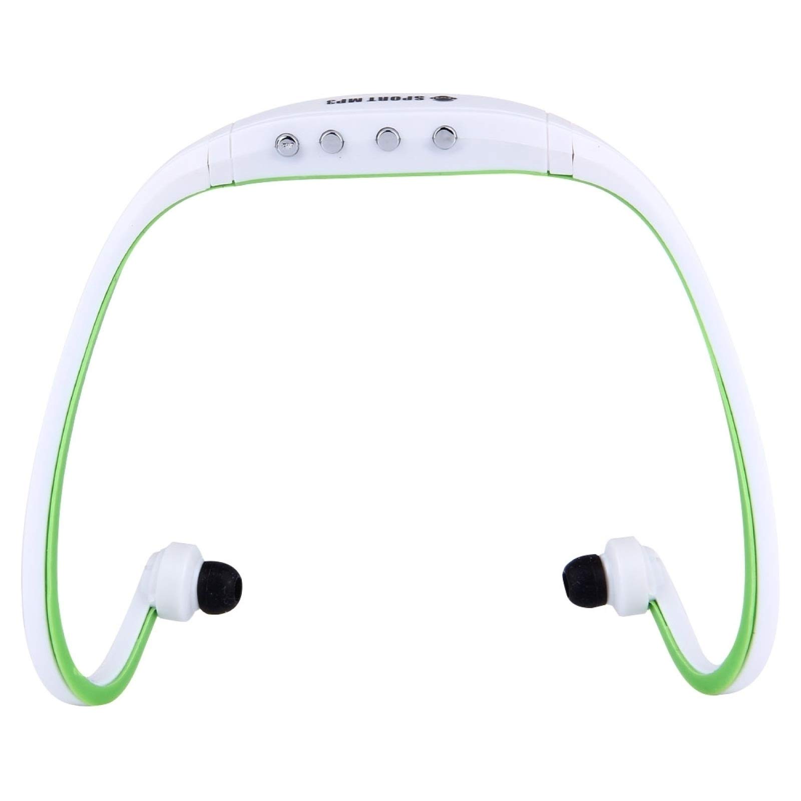 SH-W3 Waterproof Sweatproof Stereo Sports Earbuds with Micro SD/TF Card Slot - Wireless In-Ear Headphones for Running, Gym, Swimming | Compatible with iPhone, Android, iPad, Laptop & MP3 Players