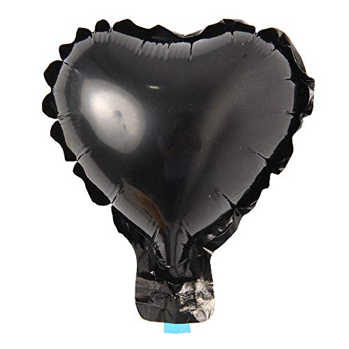 5pcs 5 Inch Black Heart