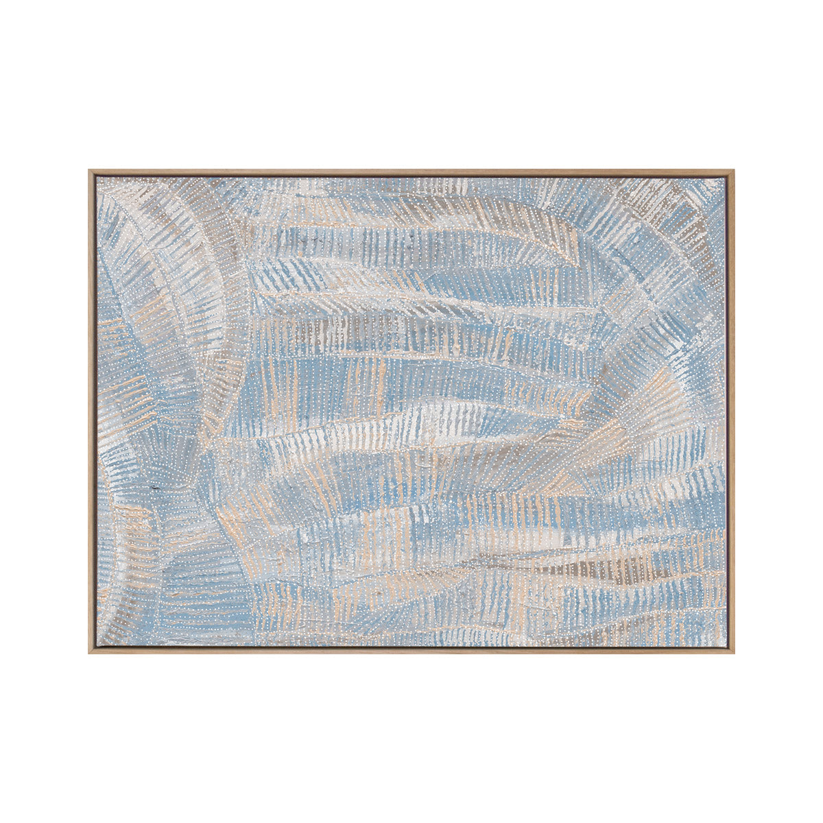 Dhala Bu Nya Light Blue Landscape Art Print - Premium Canvas Wall Decor for Living Room, Bedroom & Office - Modern Nature Scenery Painting for Home Decoration