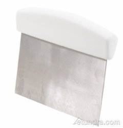 Stainless Steel & Plastic Dough Scraper - 6.5 Inch Baking Tool for Pastry, Bread & Cookie Dough - Perfect for Bakers, Home Chefs & Kitchen Use