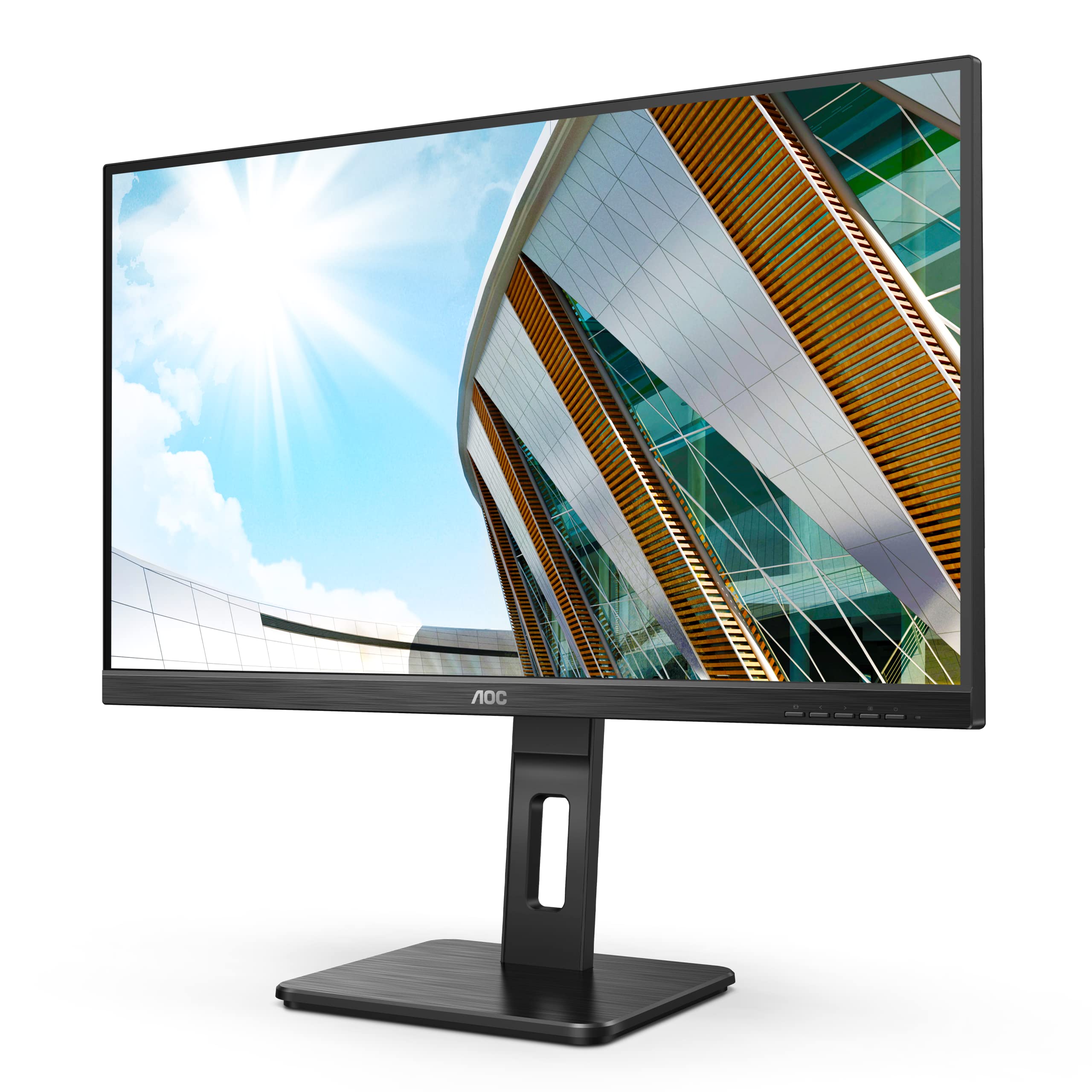 AOC U27P2CA 27-Inch UHD USB-C Docking Monitor with Height Adjustment (3840x2160, 60Hz, HDMI, DisplayPort, USB Hub) - Perfect for Home Office, Gaming, and Professional Workstations