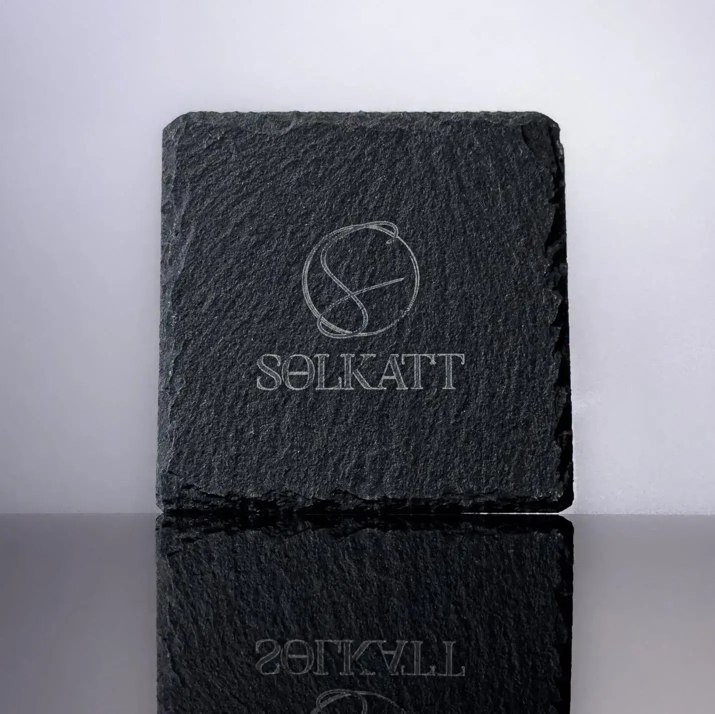 Premium Charcoal Slate Drink Coasters Set of 6 - Absorbent & Durable Stone Coasters for Coffee Table, Bar, Dining Room - Perfect for Home & Office Use