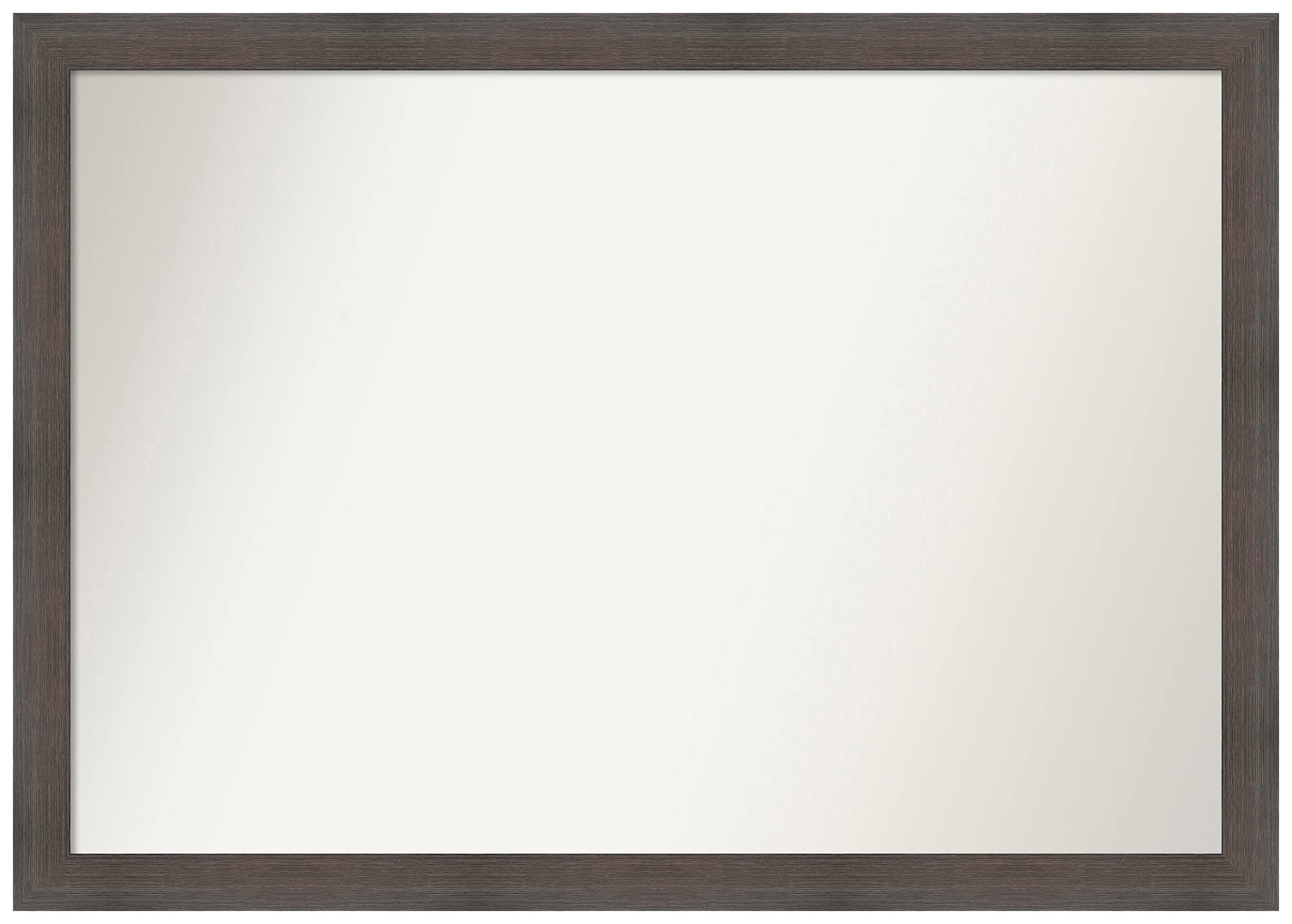 Amanti Art Custom Wall Mirror 27x38 Inches - Solid Hardwood Chocolate Brown Frame - Non-Beveled Edge - Bathroom, Bedroom, Living Room Decor - Various Sizes Available