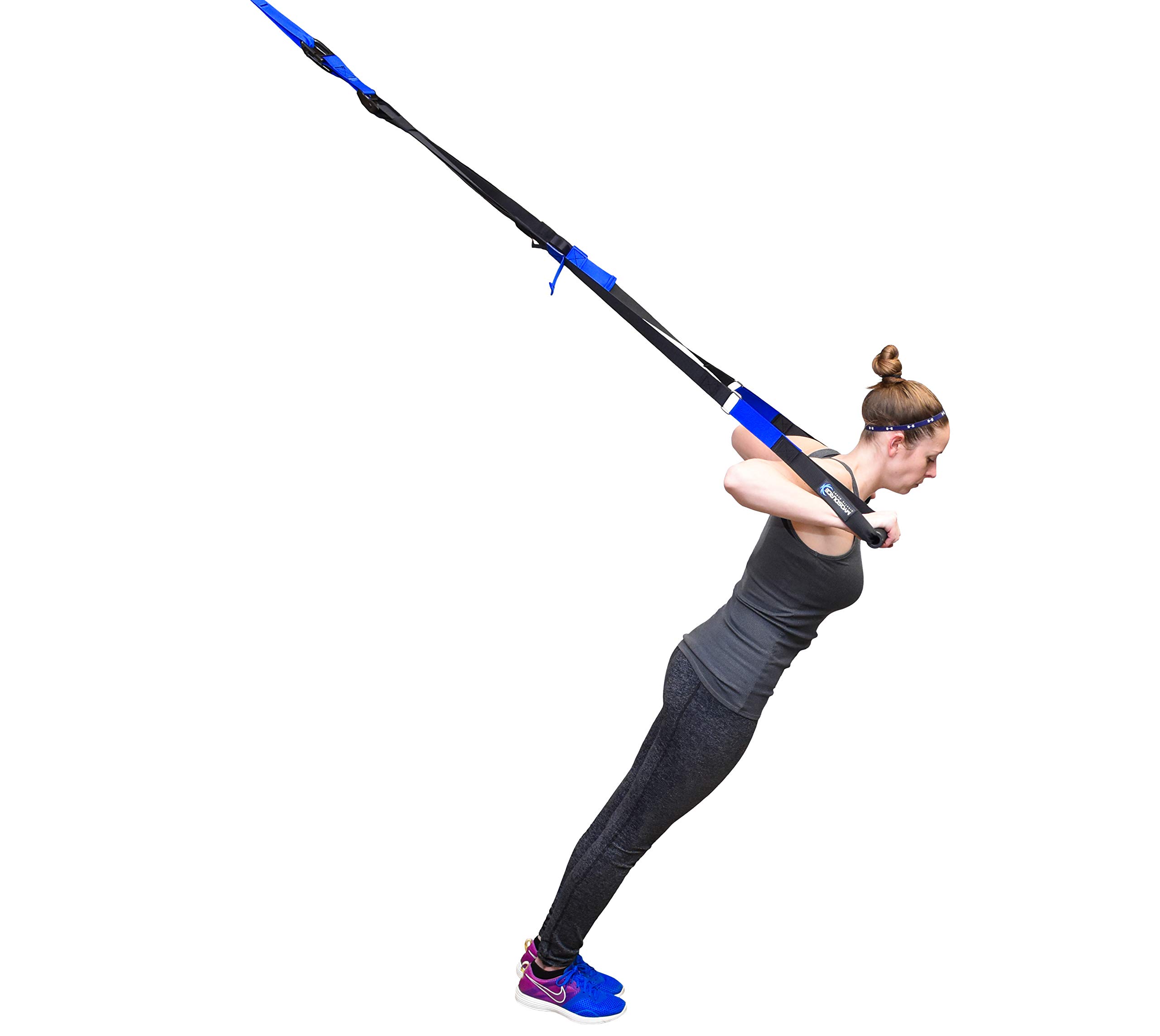 Total Body Home Workout Kit with Suspension Straps & 5 Resistance Bands - Perfect for Strength Training, Yoga & Full Body Exercises at Home, Gym or Travel