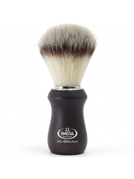 Premium Omega Shaving Brush with Ash Wood Handle - Soft Bristles for Smooth Shaving - Perfect for Wet Shaving & Beard Grooming at Home or Travel