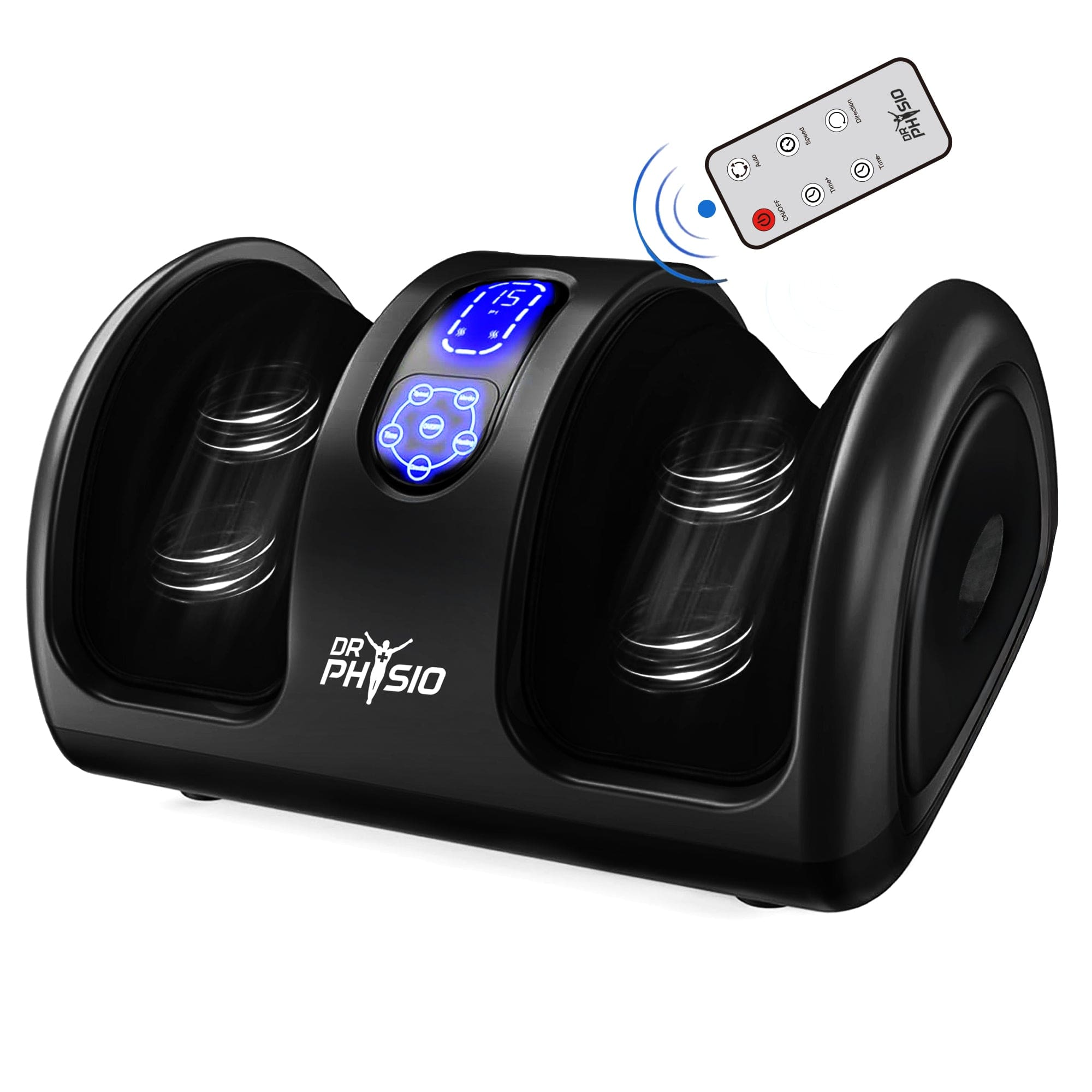 Dr Physio USA Bliss Shiatsu Electric Foot Massager - Deep Tissue Kneading for Muscle Pain Relief, Varicose Vein & Plantar Fasciitis - Improves Blood Circulation - Perfect for Home, Office & Post-Workout Recovery