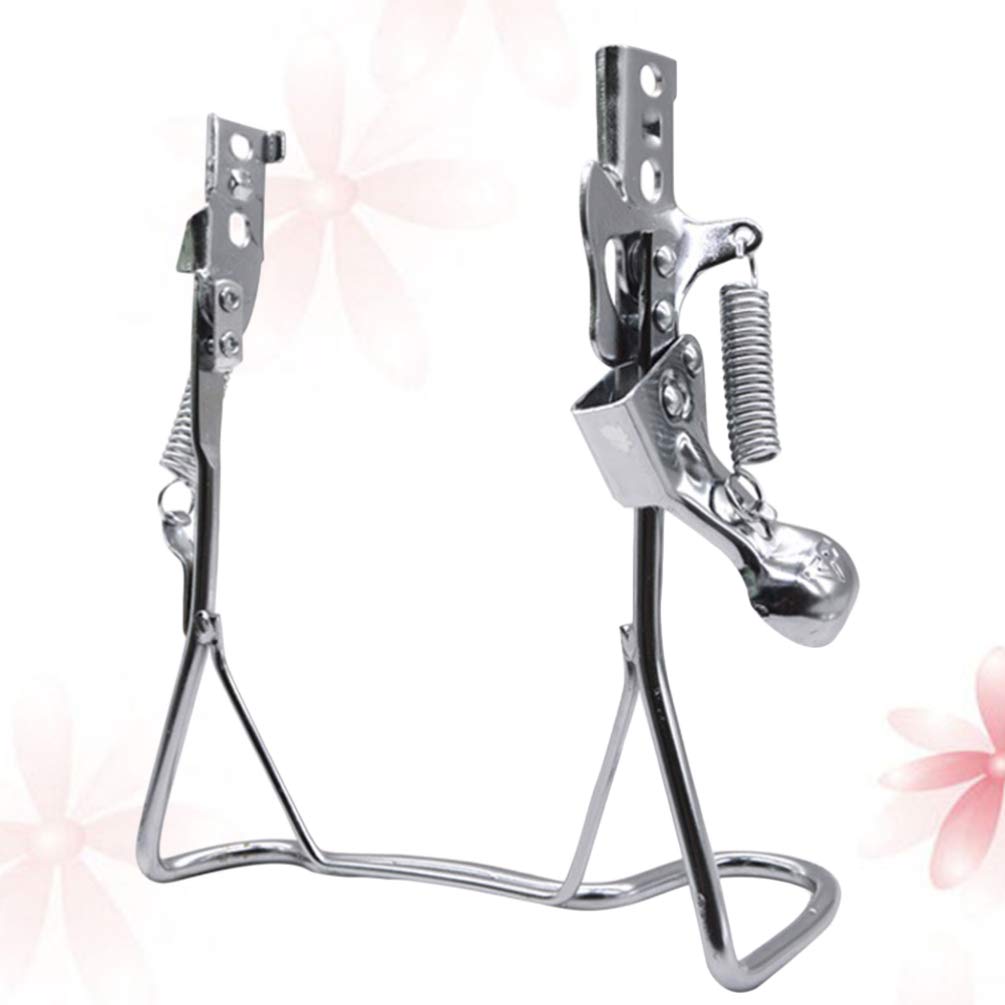 Garneck Double Leg Bike Kickstand - Folding Rear Mount Bicycle Stand Support for 14inch Bikes with Double Holes | Perfect for Parking, Storage & Bike Repair