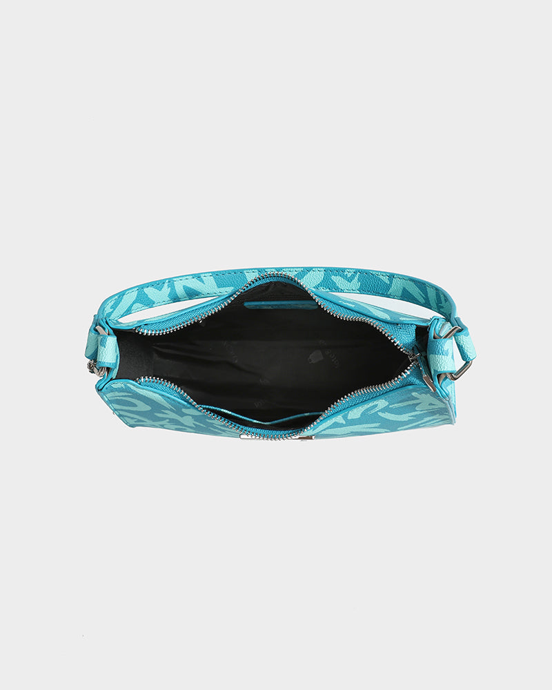 Blue Graffiti Shoulder Bag - Trendy Crossbody Purse for Women & Men - Perfect for Streetwear, Travel & Everyday Use