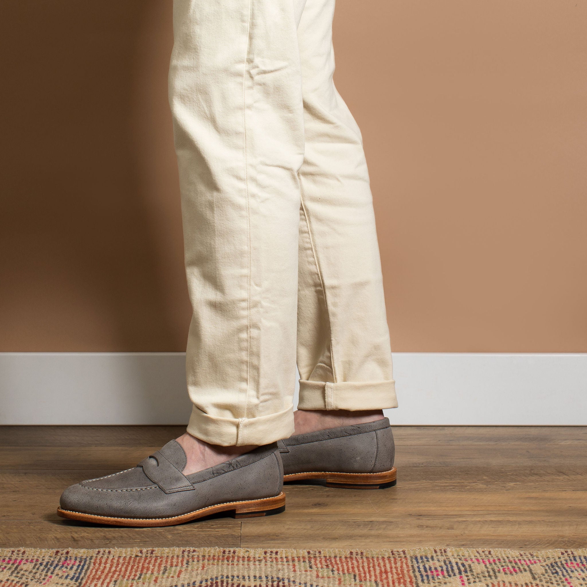 Premium Traveler Penny Storm Kudu Leather Shoes - Comfortable & Durable for Outdoor Adventures, Hiking & Casual Wear