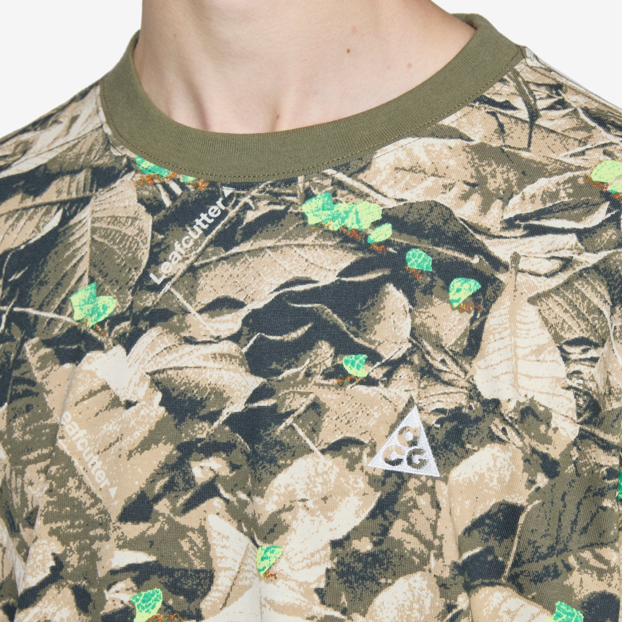 ACG Dri-FIT Performance T-Shirt for Men - Medium, Olive Green - Moisture-Wicking & Breathable for Workouts, Hiking & Outdoor Activities