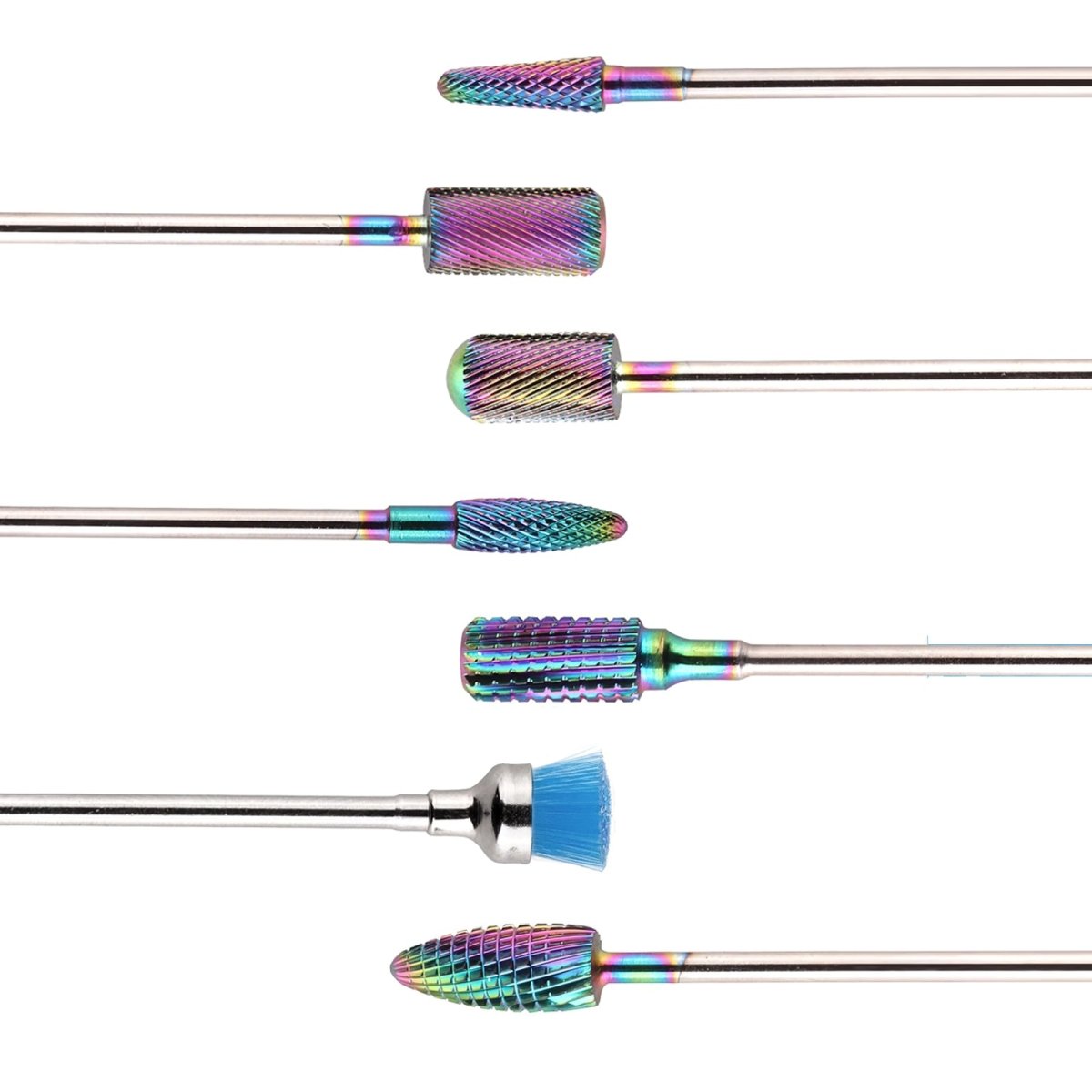 7 Pcs Professional Nail Drill Bits Kit for Acrylic & Gel Nails - Manicure Pedicure Tools for Salon & Home Use