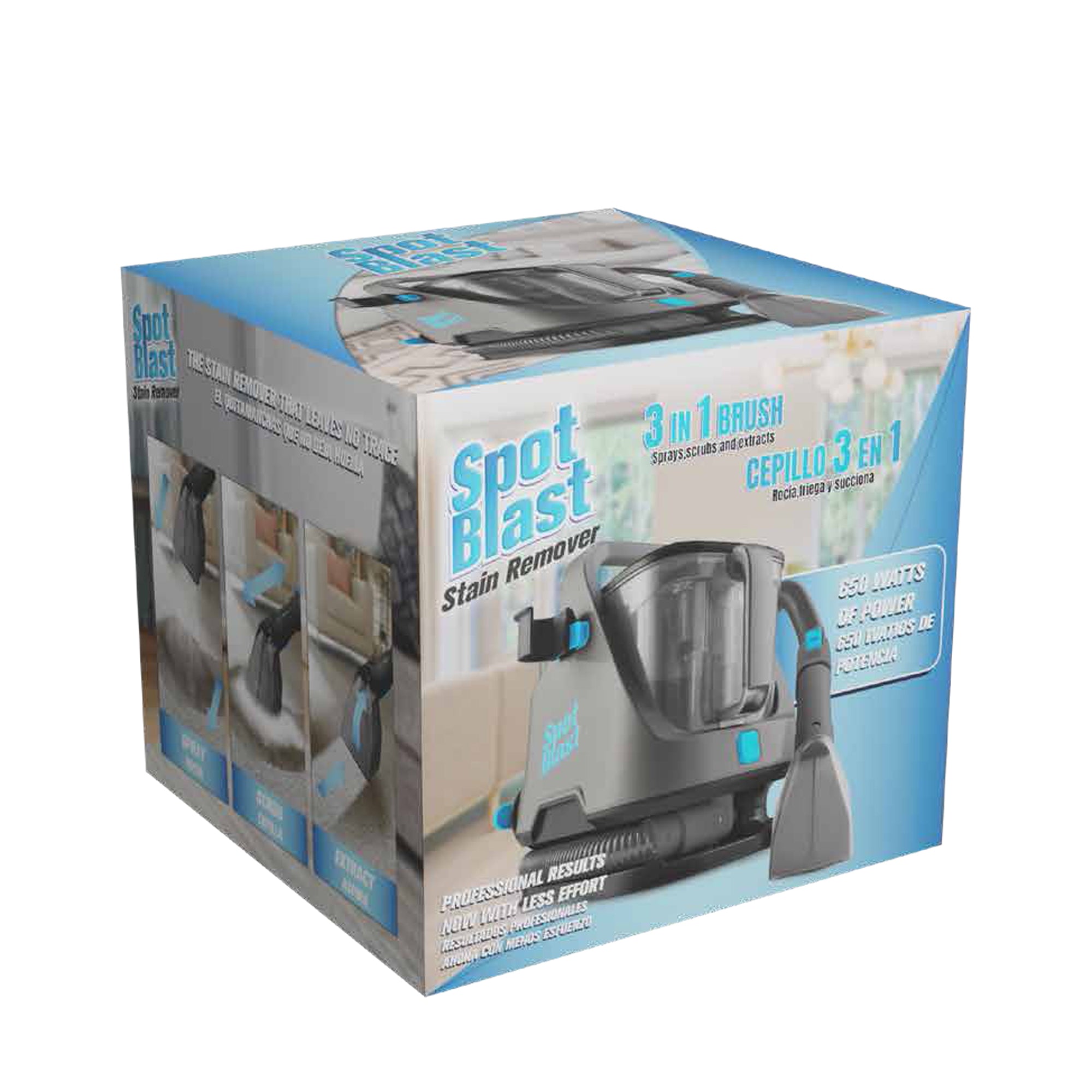 SPOT BLAST 3-in-1 Cleaning Solution - Powerful Stain Remover for Clothes, Carpets & Upholstery | Perfect for Home, Office & Travel Use