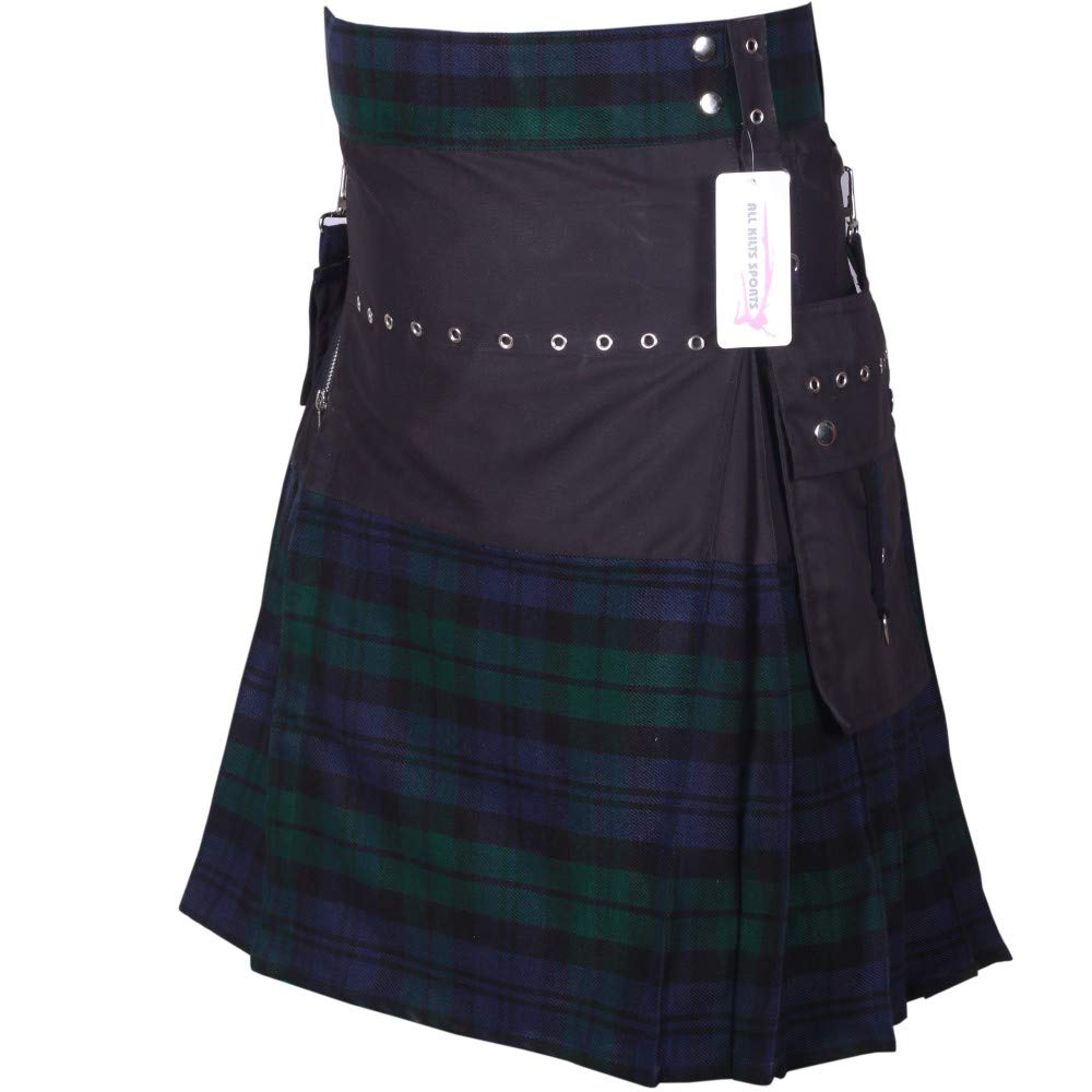 Modern Detachable Pockets Utility Kilt for Men - Adjustable Comfortable & Stylish for Burning Man, Festivals, Cosplay & Outdoor Adventures