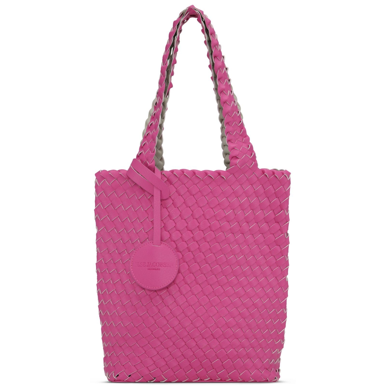 Ilse Jacobsen HORNBAEK Women's BAG08 Mini Woven Tote Bag - Stylish Crossbody Purse for Everyday Use, Travel & Shopping