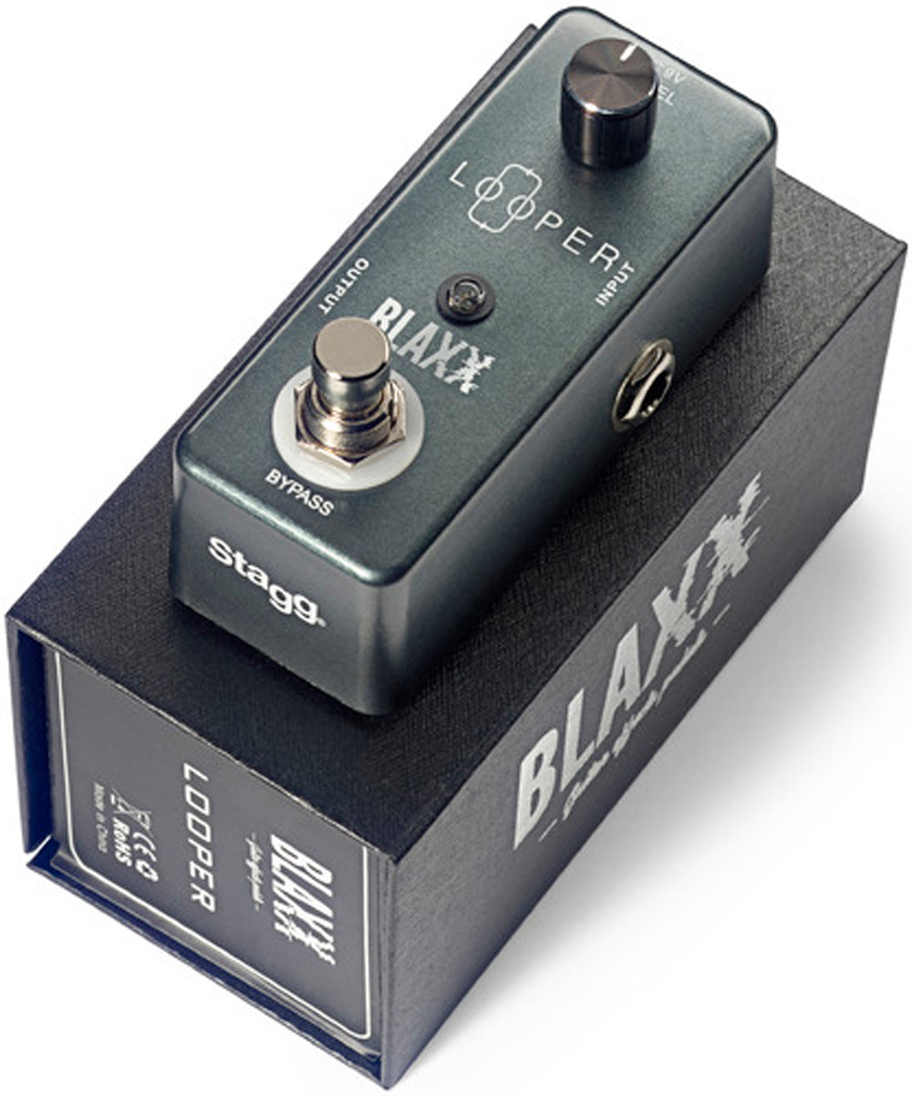 Stagg Blaxx Looper Compact Guitar Pedal - Professional Loop Effects Pedal for Guitarists | Perfect for Live Performances & Studio Recording