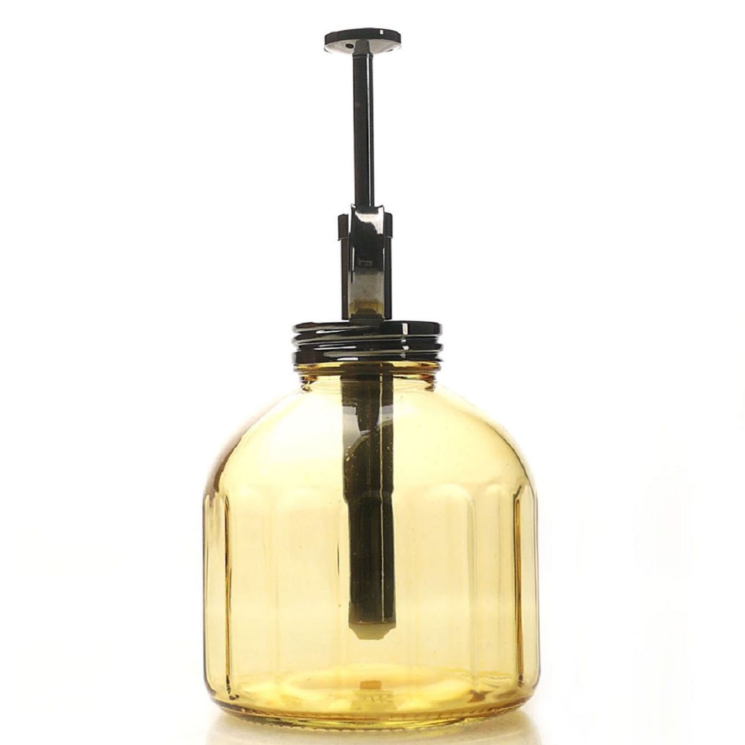 Amber Glass Plant Mister Bottle with Brass Sprayer (Gun Metal) - Perfect for Indoor Plants, Succulents, and Home Gardening