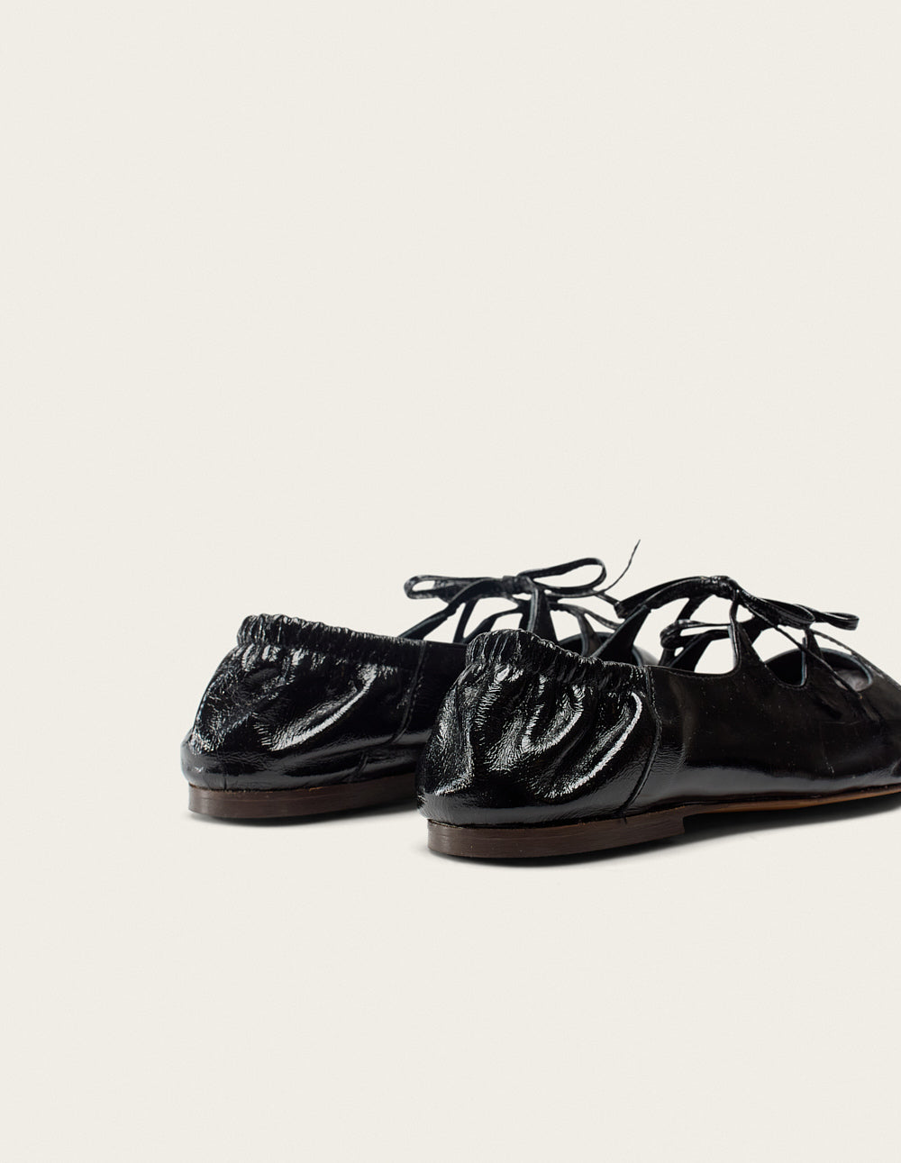 Tula Black Pleated Leather Ballerina Flats - Elegant & Comfortable Shoes for Women, Perfect for Office, Casual Wear & Special Occasions