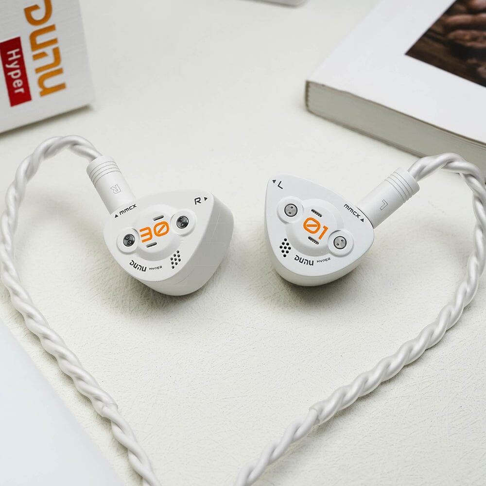 DUNU DK3001BD Hybrid IEMs with 1 Dynamic Driver + 4 Balanced Armature + 4 Micro Planar Drivers - HiFi Audiophile Earphones for Music, Gaming & Studio Monitoring