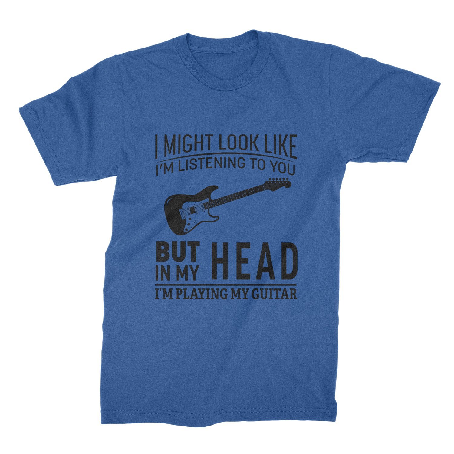 Funny Guitar T-Shirt for Guitarists - 'I'm Playing My Guitar' Music Lover Tee for Men, Dad & Boyfriend - Perfect for Concerts, Gifts & Casual Wear