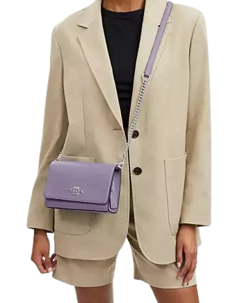 Coach Signature Flap Clutch Crossbody Bag for Women - Stylish Leather Shoulder Purse with Adjustable Strap, Perfect for Date Night, Parties & Daily Essentials
