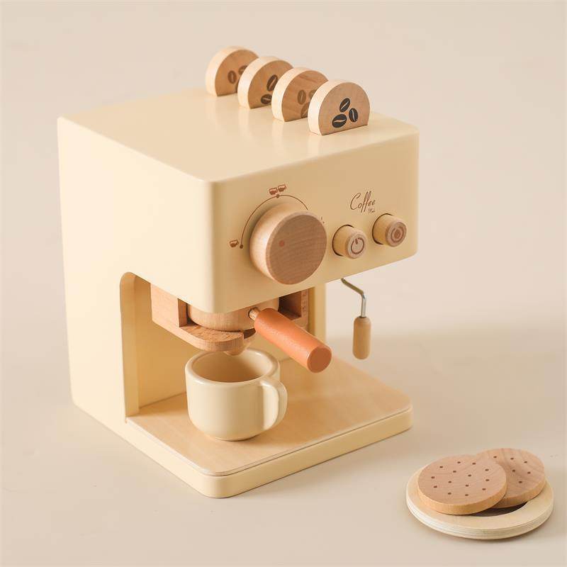 Wooden Coffee Machine Puzzle Toy for Kids - Educational STEM Building Kit for Parent-Child Bonding | Fun Learning Activity for Toddlers & Preschoolers | Perfect for Birthday Gifts & Classroom Play