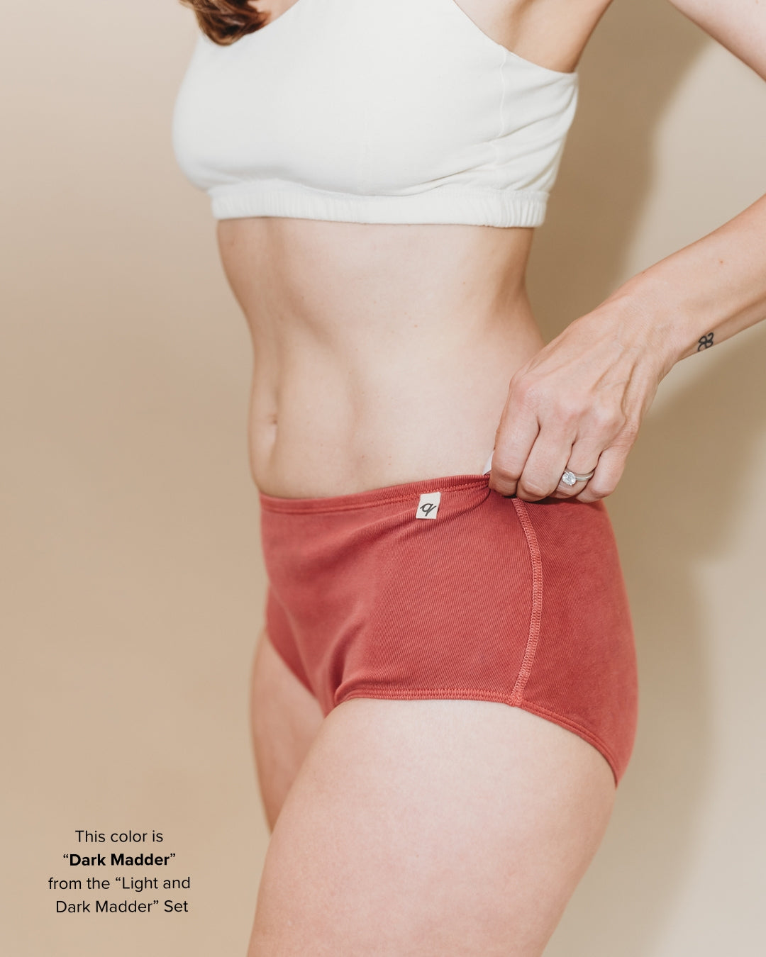Women's Classic Brief Underwear - 100% Organic Cotton, Natural Plant Dyes, 2-Pack - Comfortable & Eco-Friendly for Everyday Wear