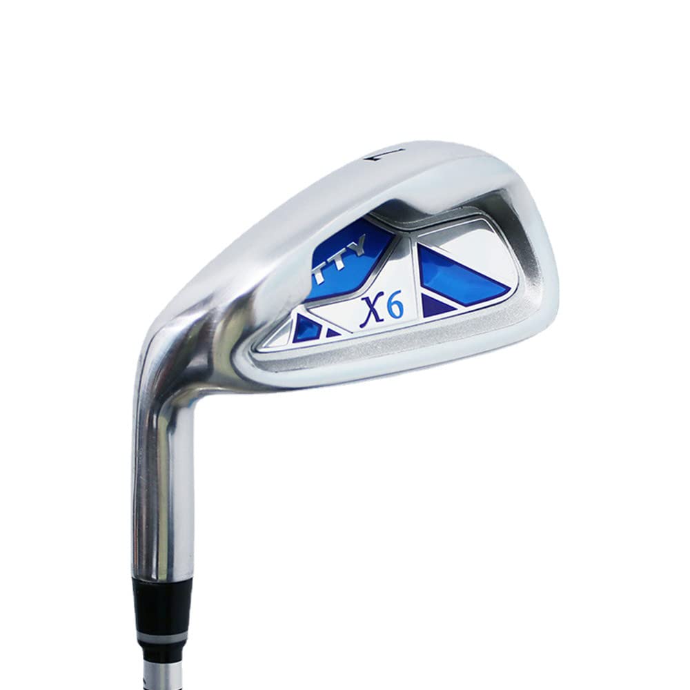 Premium Left Handed Golf Club Irons Set - 7 Iron for Men & Women with Carbon/Steel Shaft - Ideal for Beginners & Practice - Perfect for Driving Range, Golf Course & Backyard Training