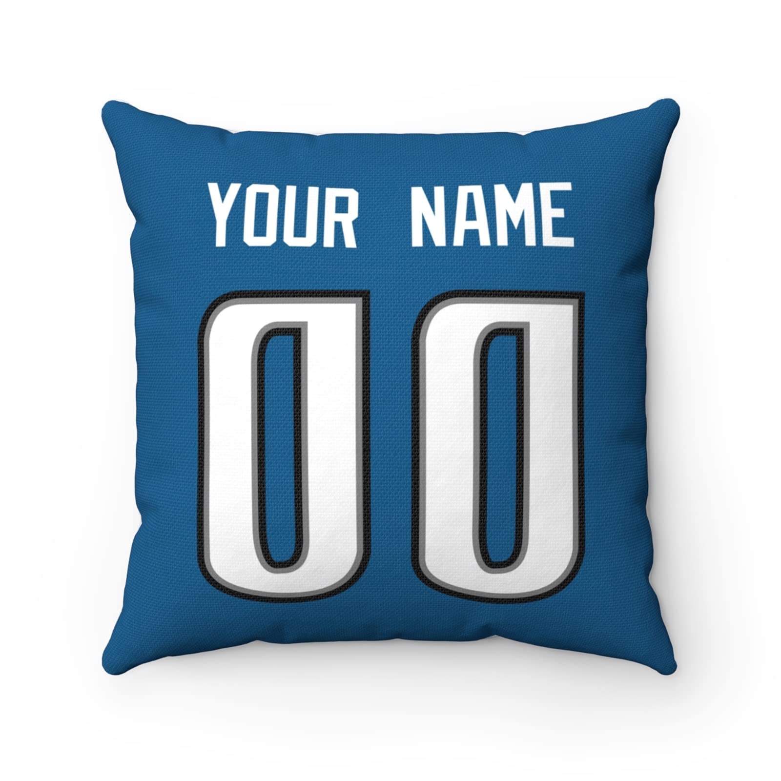 ANTKING Custom Detroit Throw Pillow - Personalized with Any Name & Number for Men, Women, Boys - Perfect Gift for Sports Fans, Home Decor & Bedroom Accent