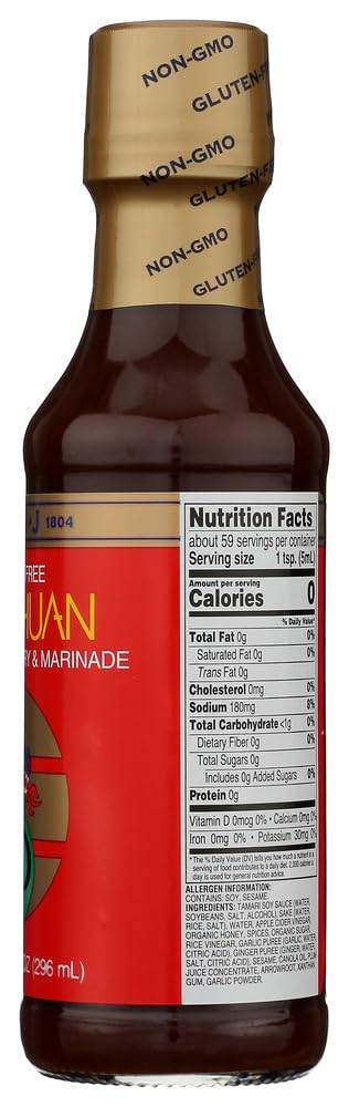 San-J Szechuan Cooking Sauce (3 Pack, 10 Oz Each) - Authentic Chinese Stir Fry Sauce for Noodles, Dumplings & Vegetables - Perfect for Asian Cuisine & Home Cooking