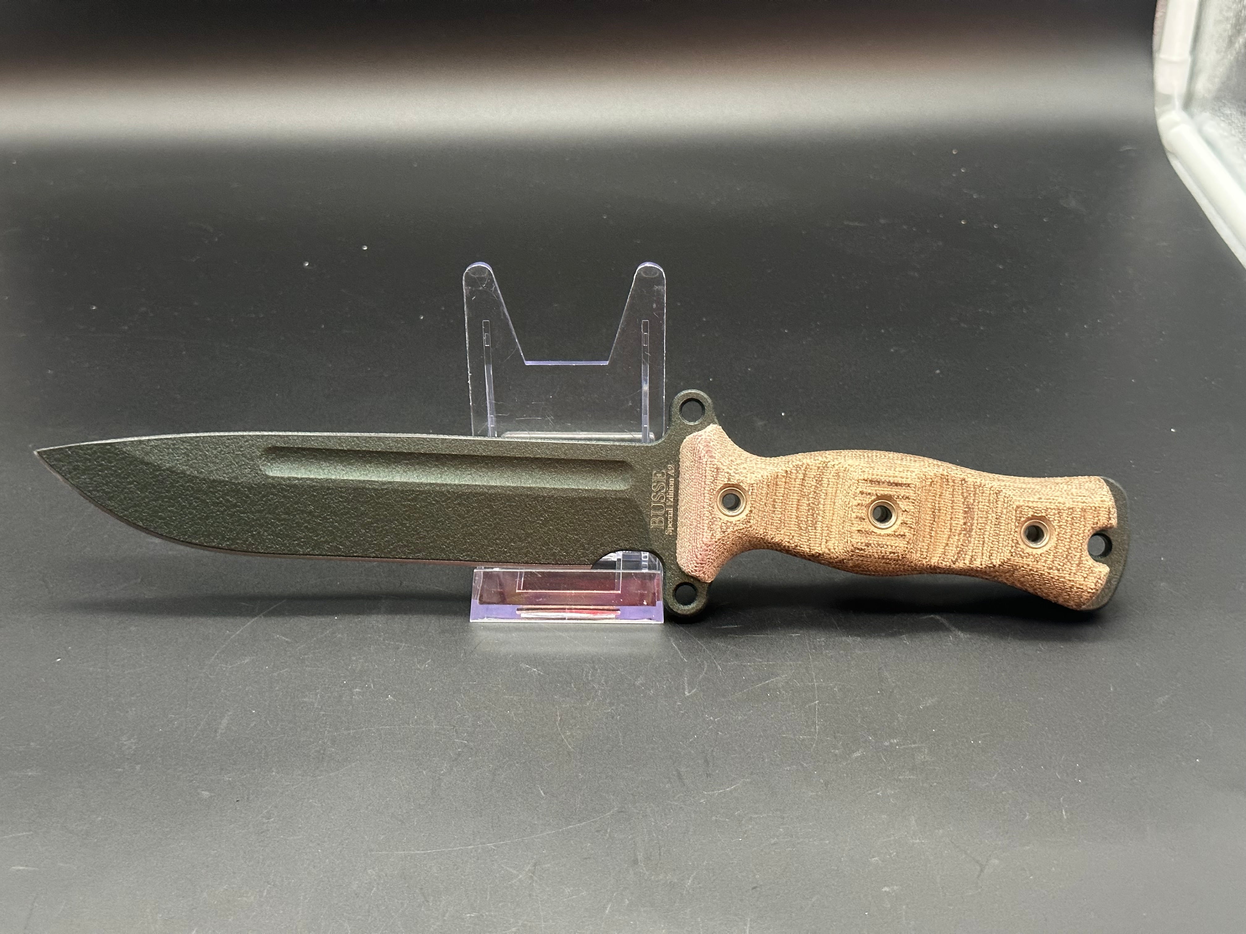 Busse Team Gemini Light Brigade A2 Edition - Premium Tactical Knife for Outdoor Survival, Camping & Hunting | High-Performance Fixed Blade for Bushcraft & EDC
