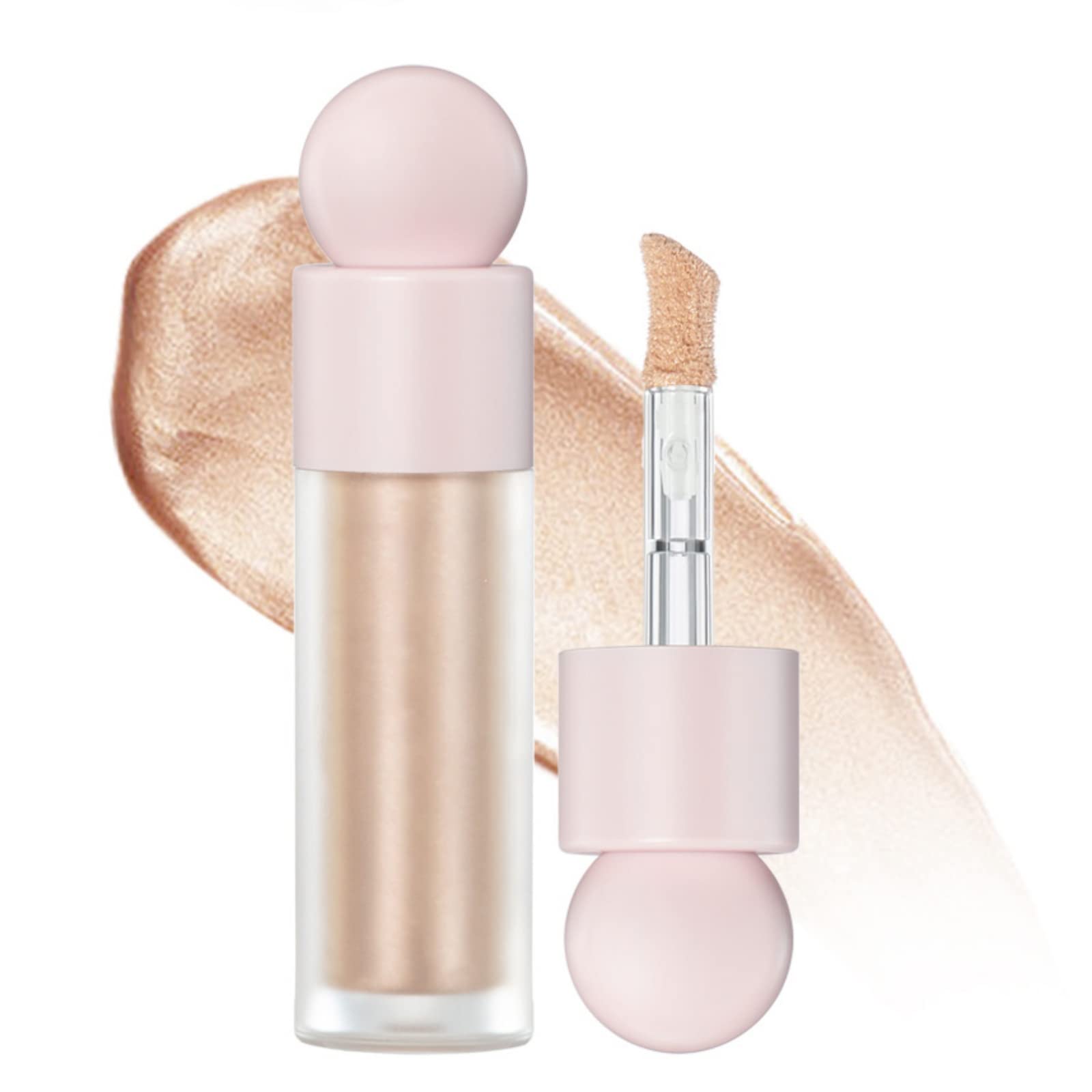 Waterproof Liquid Highlighter Makeup Stick - Face Illuminator with Glitter, Long Lasting Highlighter for Cheeks & Contouring | Perfect for Daily Wear & Night Out Makeup