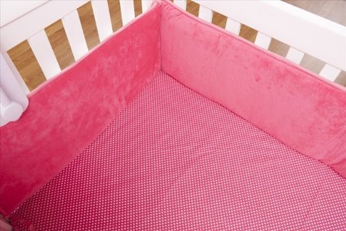 Soft Organic Cotton Hot Pink Crib Sheet - Breathable & Hypoallergenic Baby Bedding for Safe Sleep - Perfect for Nursery, Daycare & Travel Cribs