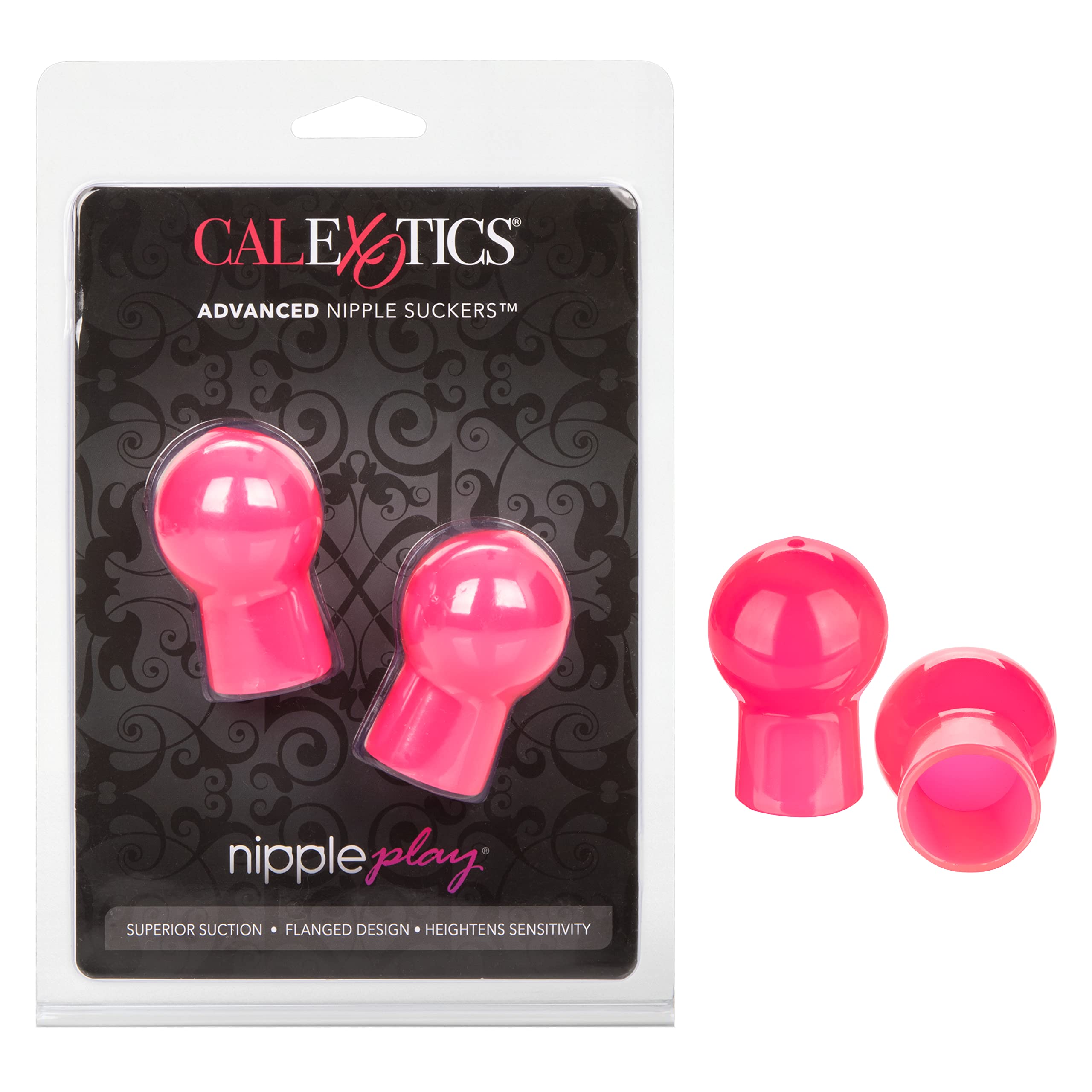CalExotics Advanced Nipple Suckers for Women - Pink Sensual Enhancement & Stimulation for Couples Play and Solo Pleasure