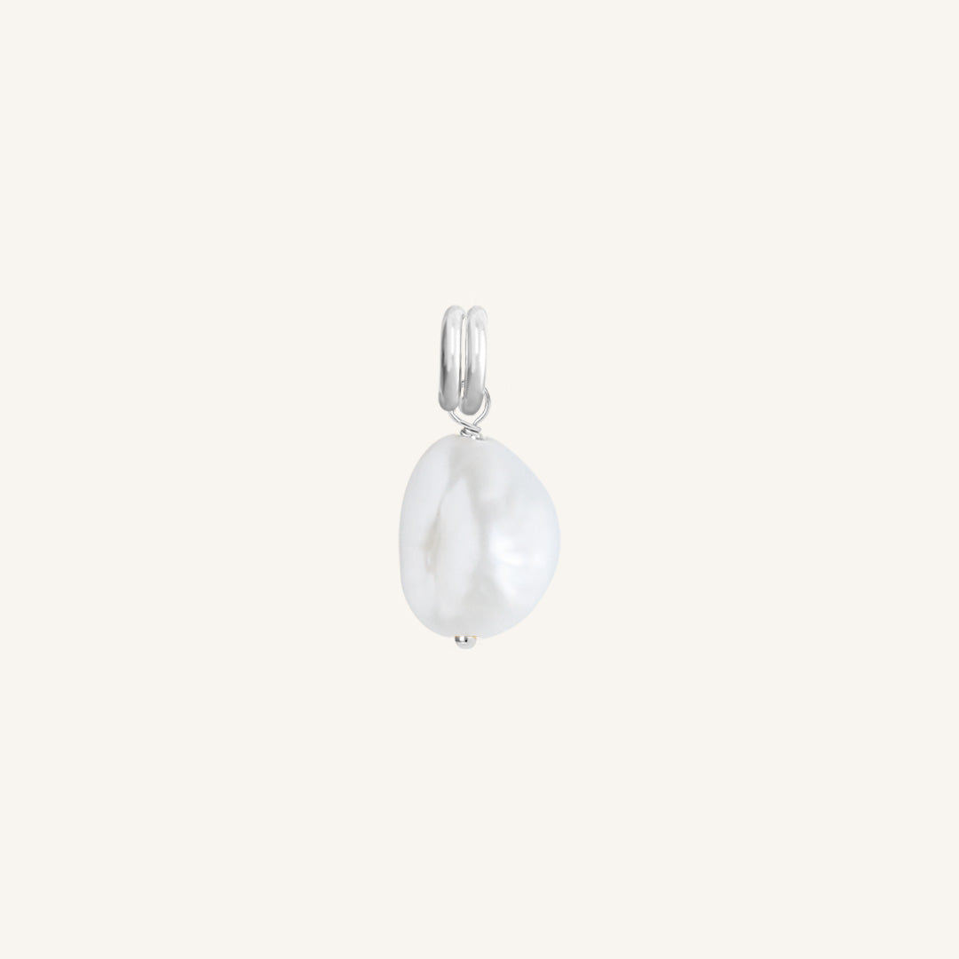 Keshi Pearl Charm Necklace - Natural Stone of Potential & Good Luck - Perfect for Meditation, Jewelry Making & Spiritual Gifts