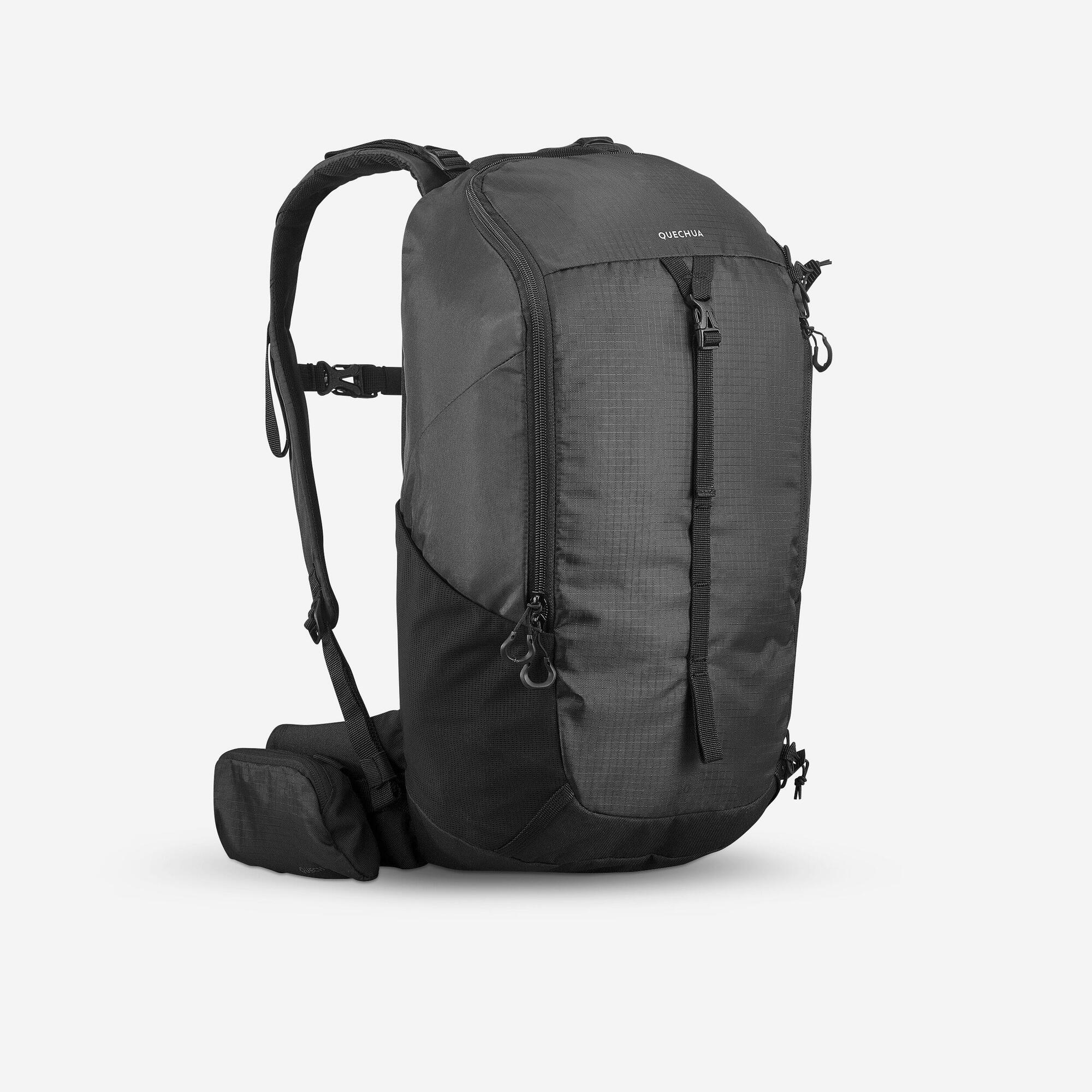 Quechua MH100 20L Lightweight Hiking Backpack for Men & Women - Water-Resistant Daypack for Outdoor Adventures, Camping & Travel