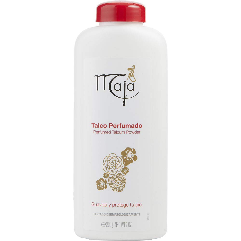 Myrurgia Maja Talcum Powder 7 Oz - Premium Body Powder for Women & Men | Soft & Fragrant | Ideal for Daily Use, After Shower & Spa Days