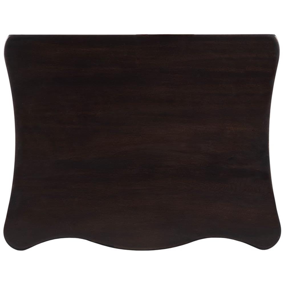 Beaumont Lane Mastercrafted Dark Brown Night Stand - Solid Wood Bedside Table for Bedroom, Living Room & Guest Room