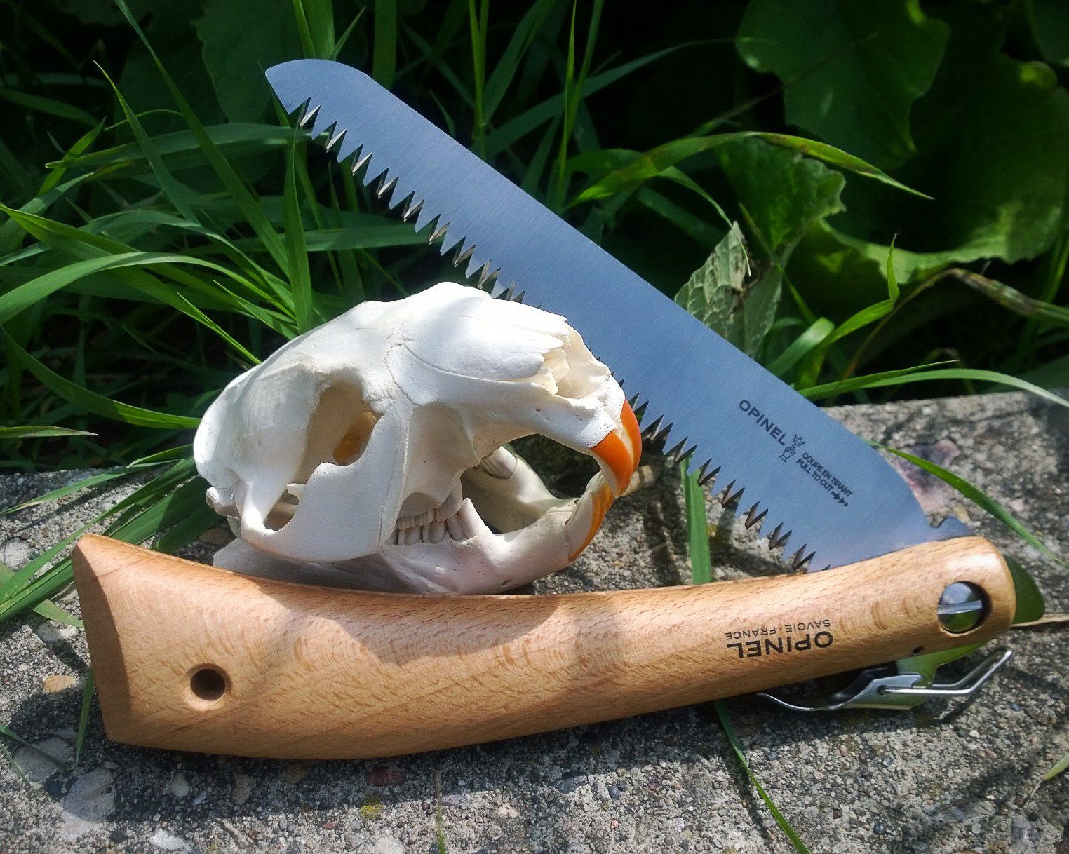Best Opinel Folding Saw for Outdoor Camping, Hiking & Woodworking - High-Quality Portable Hand Saw for Pruning, Cutting & DIY Projects