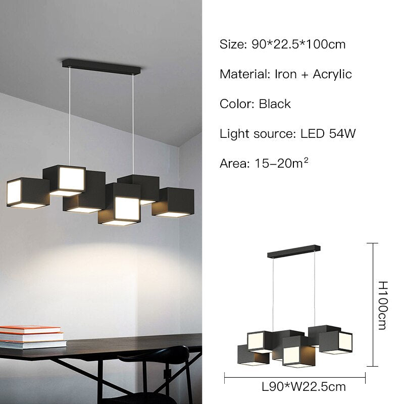 Modern Cube Ceiling Light - Energy Efficient LED Lighting Fixture for Living Room, Bedroom & Kitchen | Stylish Home Decor & Ambient Lighting