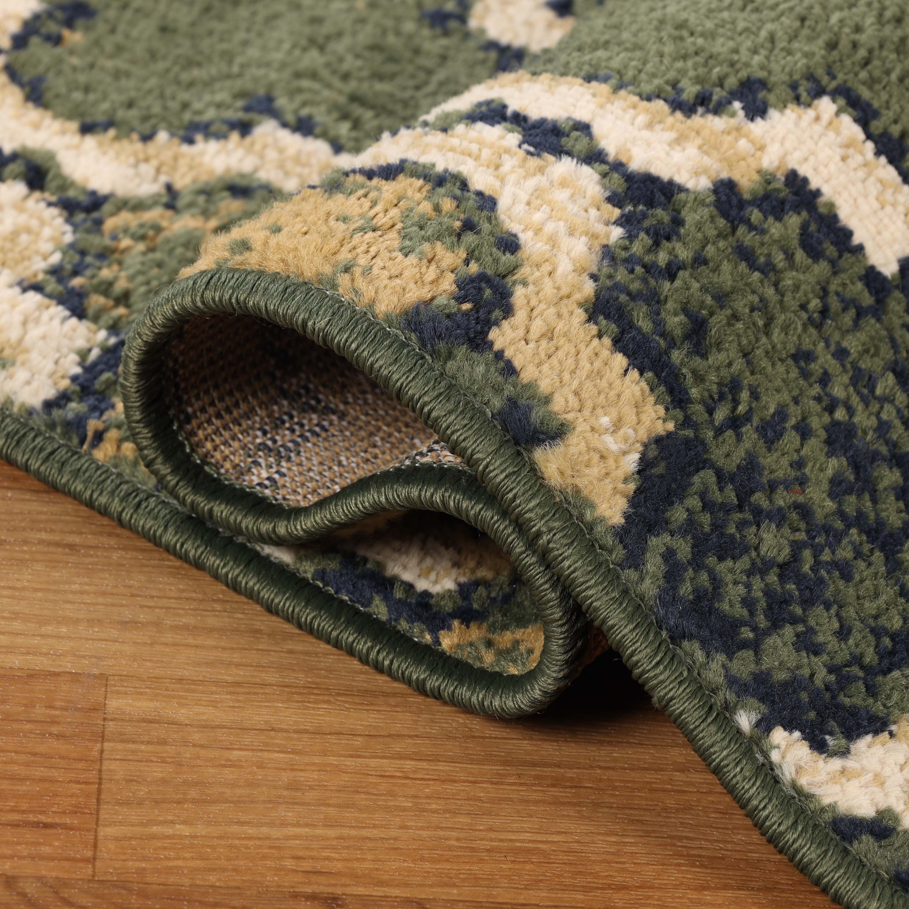 Viking Geometric Trellis Indoor Area Rug & Runner - Non-Slip Boho Chic Carpet for Living Room, Bedroom, Hallway - Perfect for Nordic Home Decor & Cozy Spaces