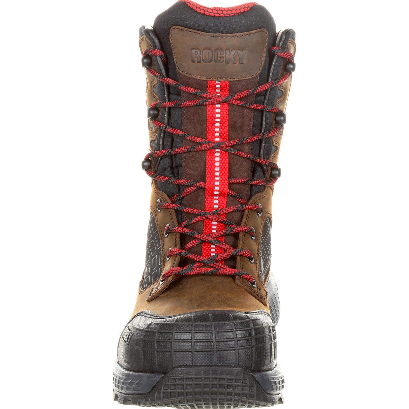 ROCKY Treadflex Composite Toe Waterproof Work Boots for Men - Safety Work Shoes with Slip Resistant & Electrical Hazard Protection - Ideal for Construction, Warehouse & Outdoor Jobs