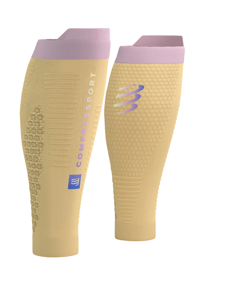 Compressport Unisex R2 3.0 Calf Sleeves - Compression Support for Running & Sports - Impala/Roseate - Perfect for Marathon, Cycling & Workout Recovery