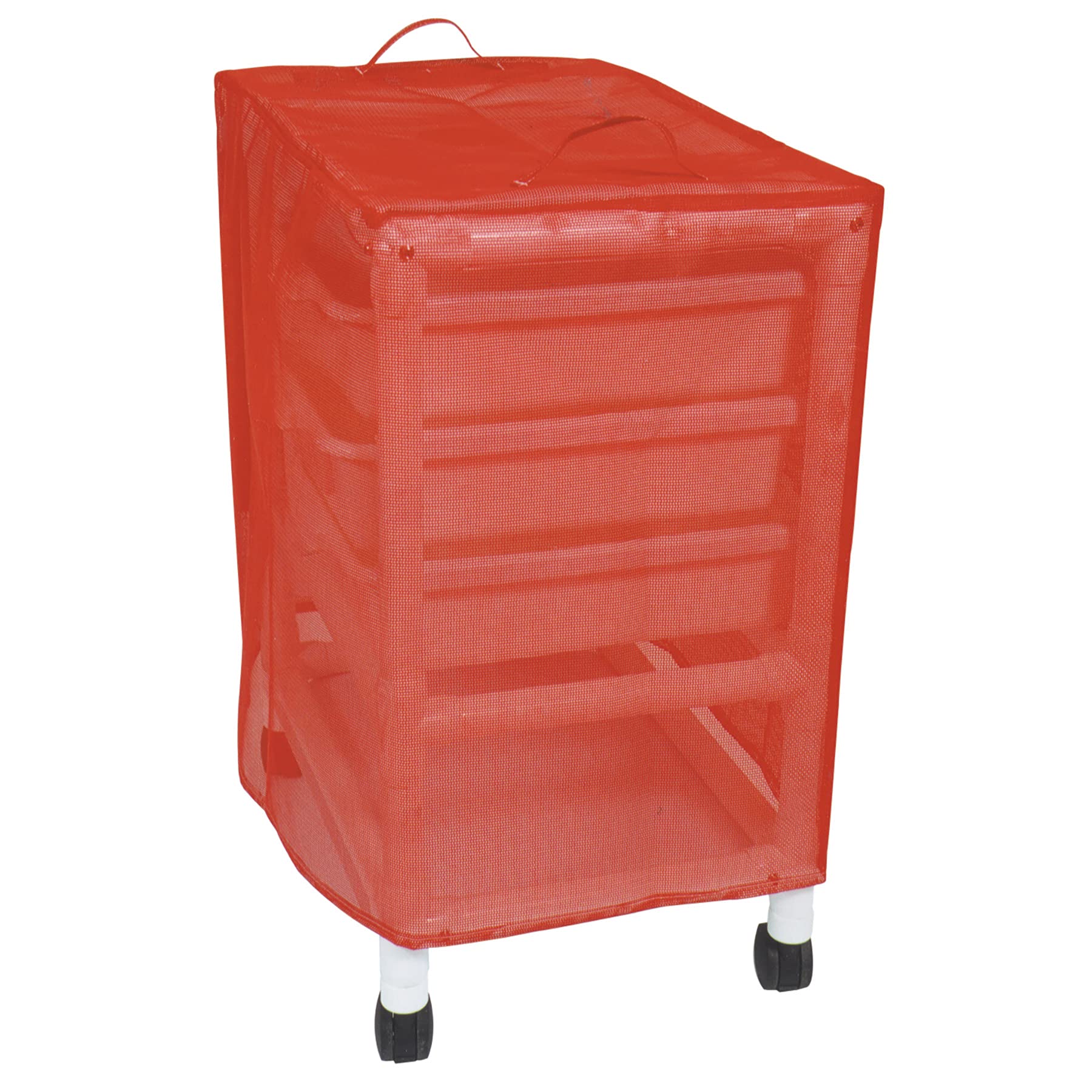 Red Mesh Standard Crash Cart Cover - Durable Medical Equipment Cover for Hospitals & Clinics - Ideal for Emergency Rooms, Patient Transport & Medical Facilities