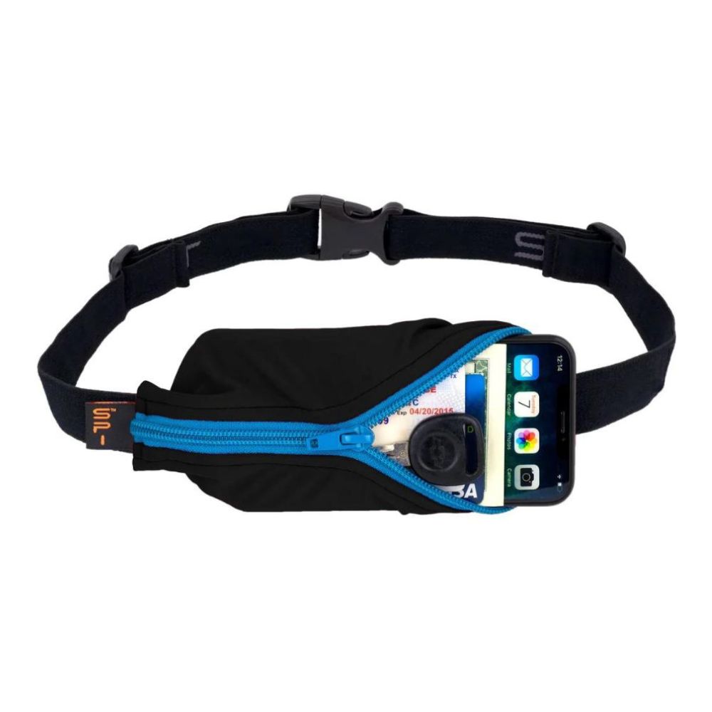 Black with Blue Zip 8.9